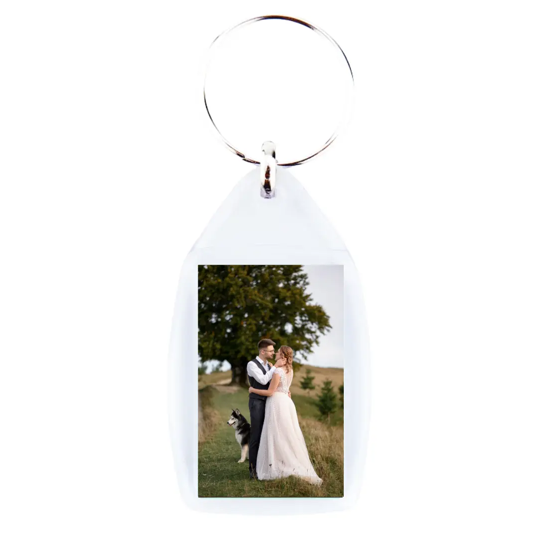 Hochzeitsschlüsselanhänger aus Kunststoff Hochzeitsschlüsselanhänger aus Kunststoff