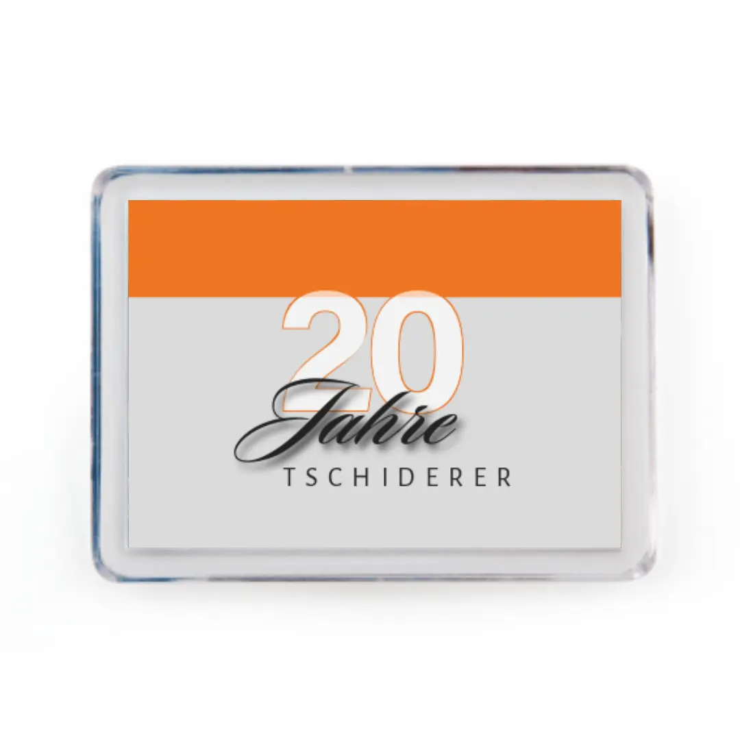 Kühlschrankmagnet mit Firmenlogo