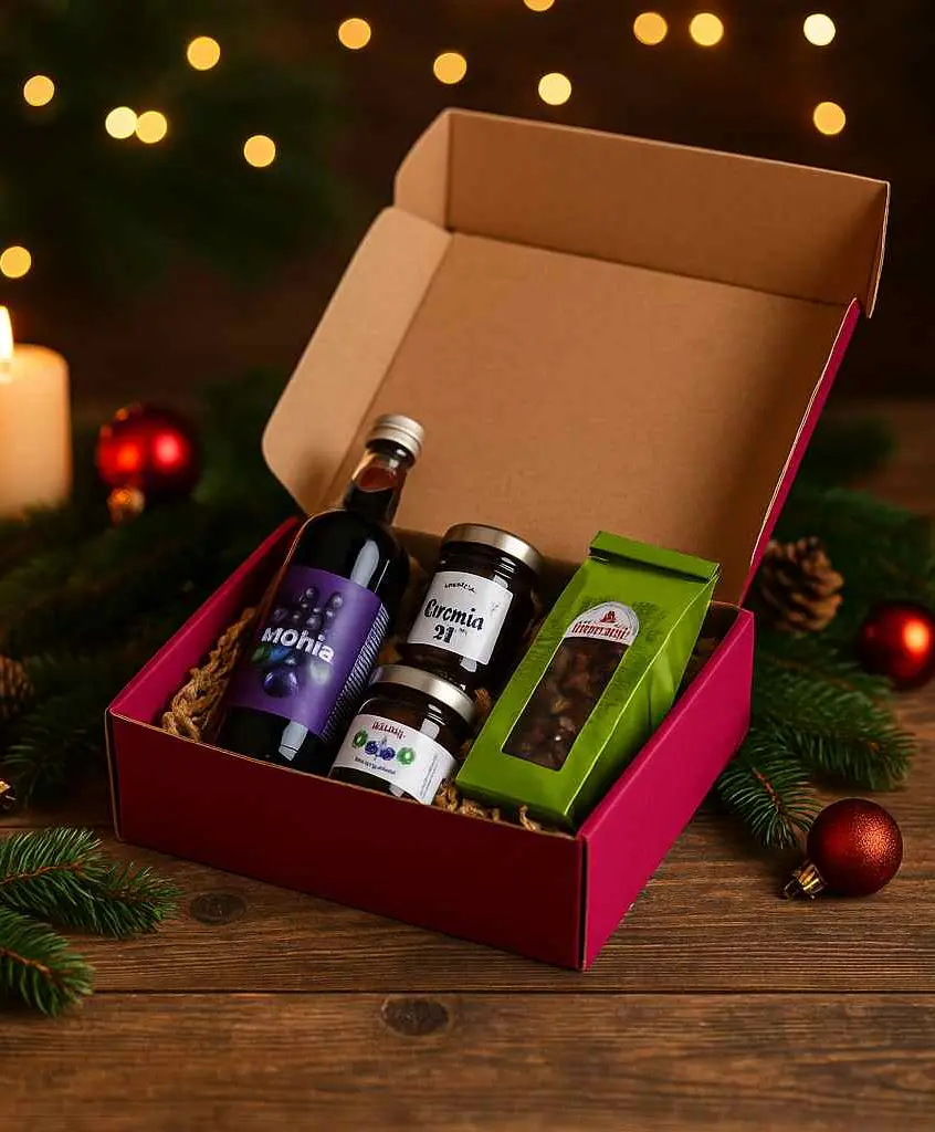 Aronia Geschenkbox als Weihnachtsgeschenk