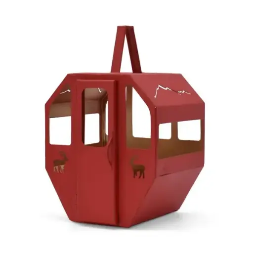 Gondel Laterne - rot, groß