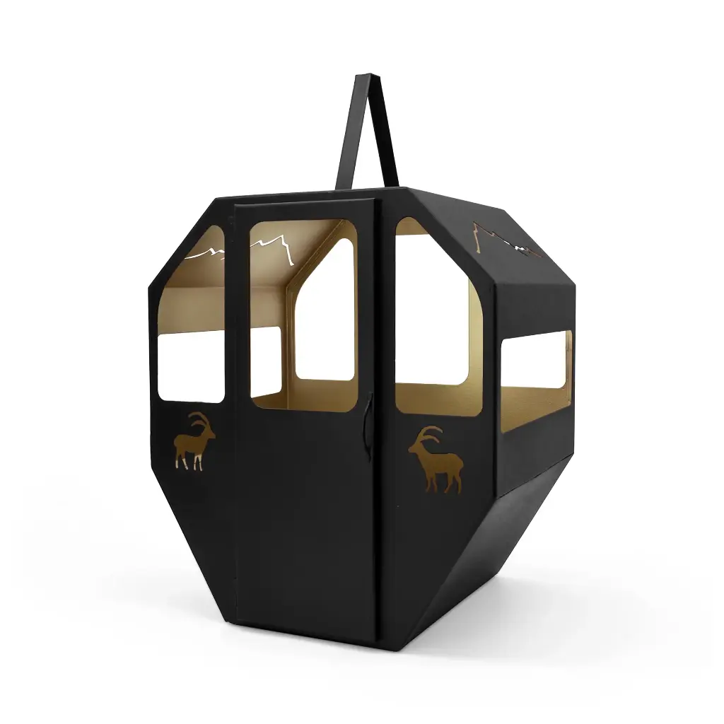 Gondel Laterne - schwarz, klein